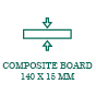 Composute Board 140 x 15 mm